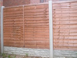 Concrete Fence Posts with Gravel Boards
